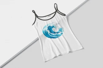 طرح تاپ بندی زنانه (Life Is Better In Water)