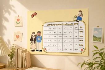 برنامه هفتگی دخترانه 1825