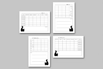 برگه ثبت مطالعه و کتاب‌خوانی | Reading Log Printable