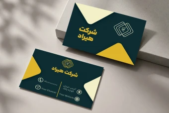 طرح لایه باز کارت ویزیت حرفه‌ای مینیمال | فایل PSD آماده چاپ و قابل ویرایش