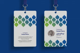 فایل لایه باز آی دی کارت نمایشگاه