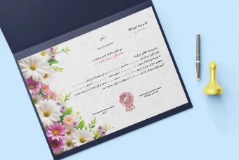 نمونه طرح گواهینامه لایه باز پایان دوره