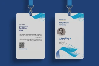 فایل لایه باز آی دی کارت نمایشگاه