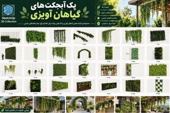 پک گیاهان آویزی و آبشاری برای اسکچاپ