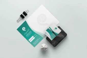 طرح لایه باز سر نسخه و کارت ویزیت پزشک