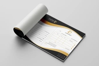 فایل لایه باز فاکتور و قبض رسید طلا و جواهر با قابلیت ویرایش